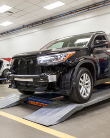 Toyota on vehicle lift | Titus-Will Toyota in Tacoma WA