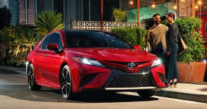 Red 2018 Toyota Camry