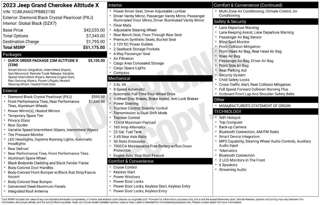 2023 Jeep Grand Cherokee Altitude X 4x4