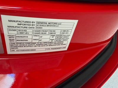 2024 Chevrolet Corvette Stingray 1LT
