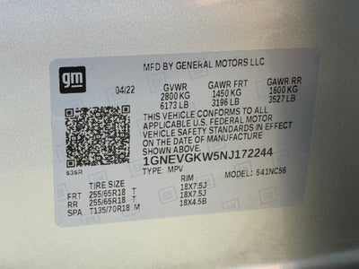 2022 Chevrolet Traverse LT Cloth