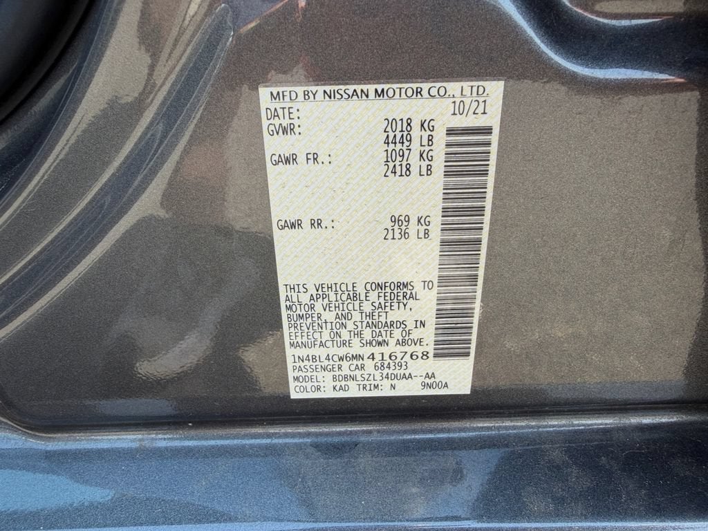2021 Nissan Altima SR Intelligent AWD