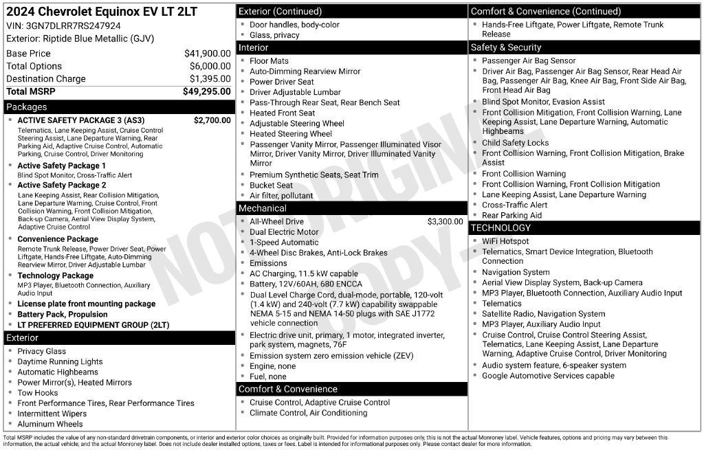 2024 Chevrolet Equinox EV 2LT