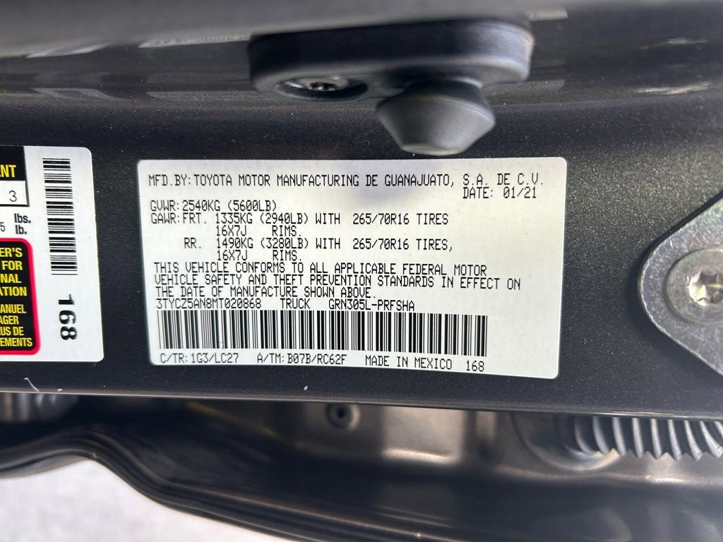 2021 Toyota Tacoma 4WD SR