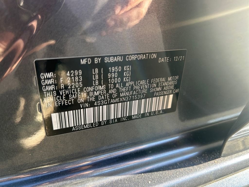 2022 Subaru Impreza Sport