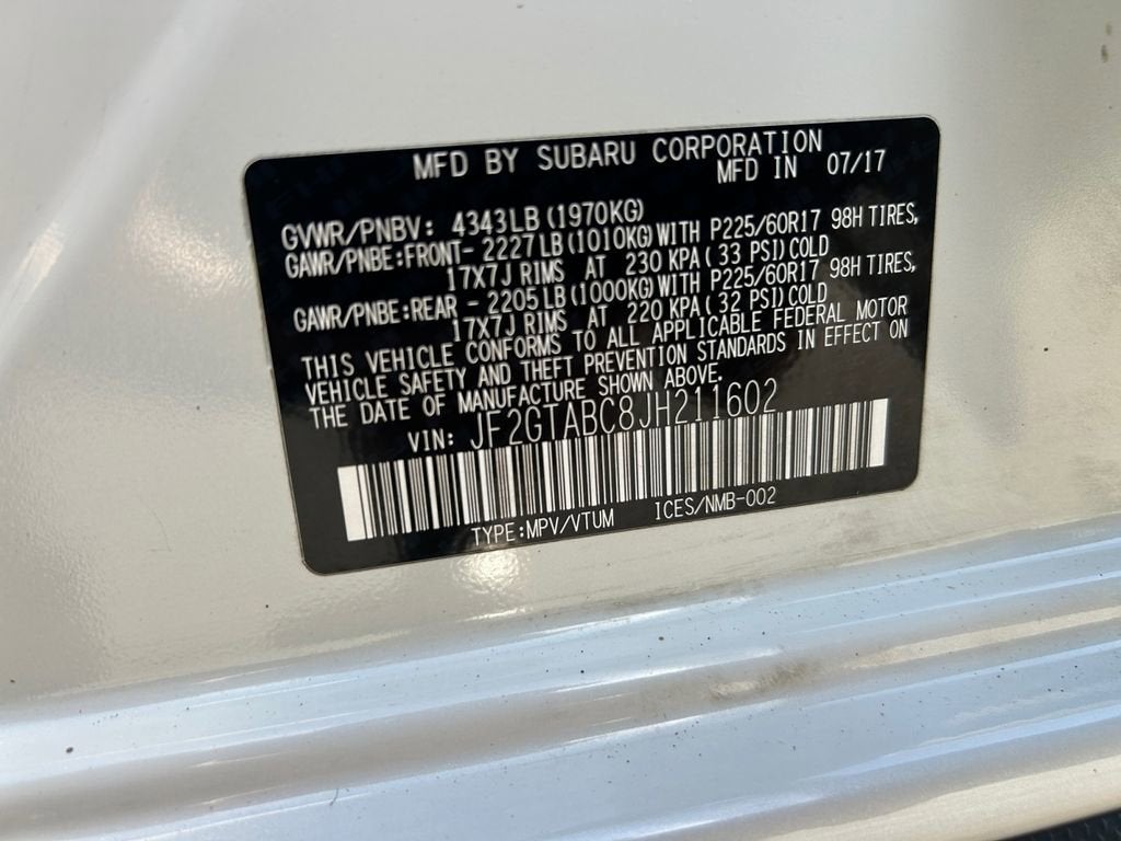 2018 Subaru Crosstrek 2.0i Premium