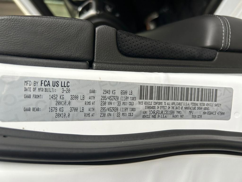 2020 Jeep Grand Cherokee SRT