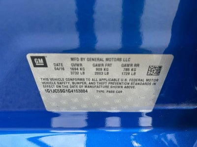 2016 Chevrolet Sonic LT