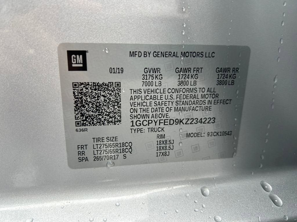 2019 Chevrolet Silverado 1500 LT Trail Boss