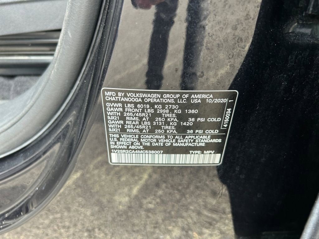 2021 Volkswagen Atlas 3.6L V6 SEL R-Line