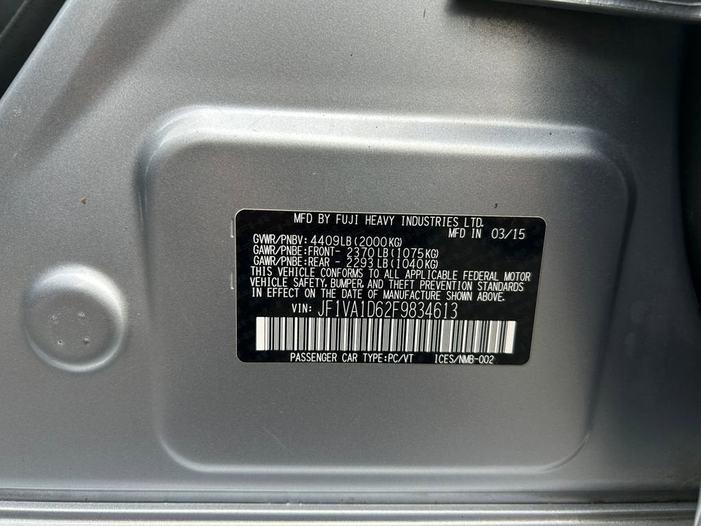 2015 Subaru WRX Premium