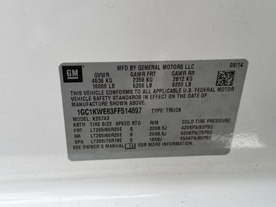 2015 Chevrolet Silverado 2500HD LTZ