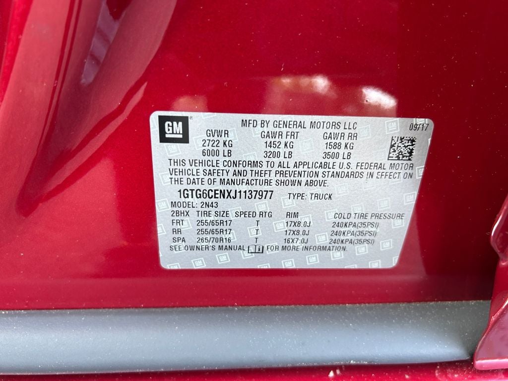 2018 GMC Canyon SLE1