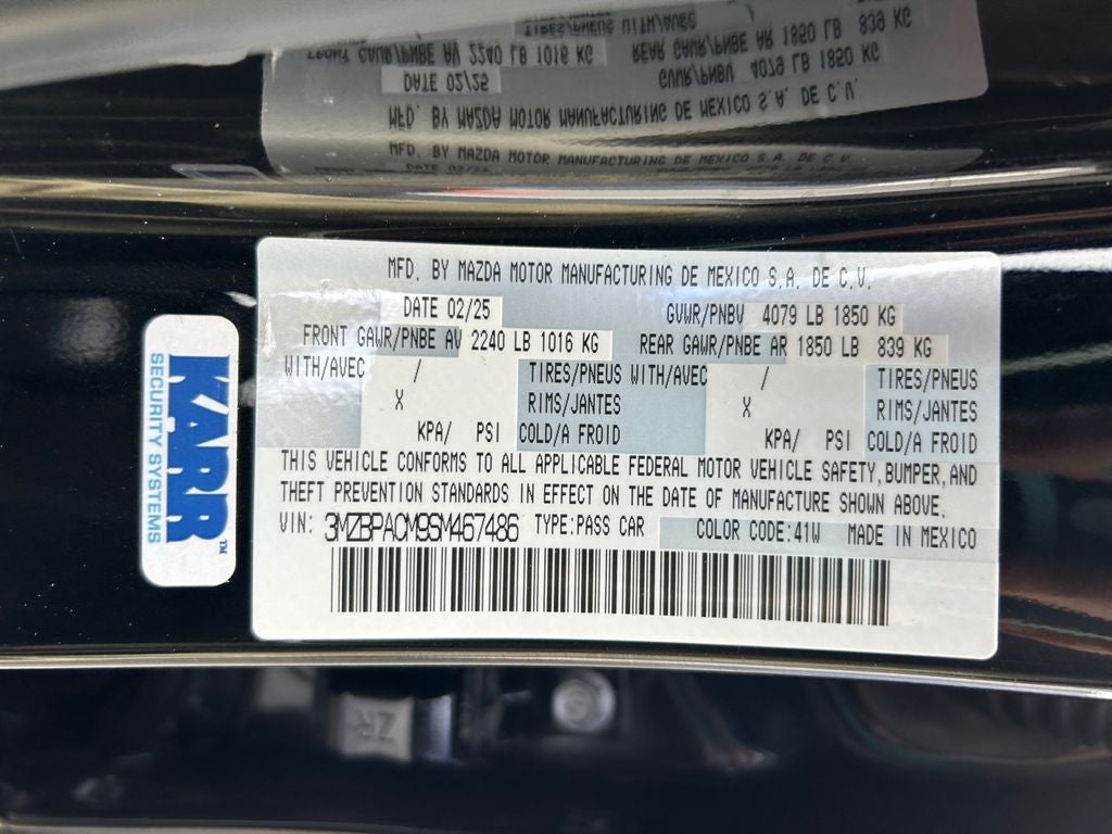 2025 Mazda Mazda3 2.5 S Preferred Package