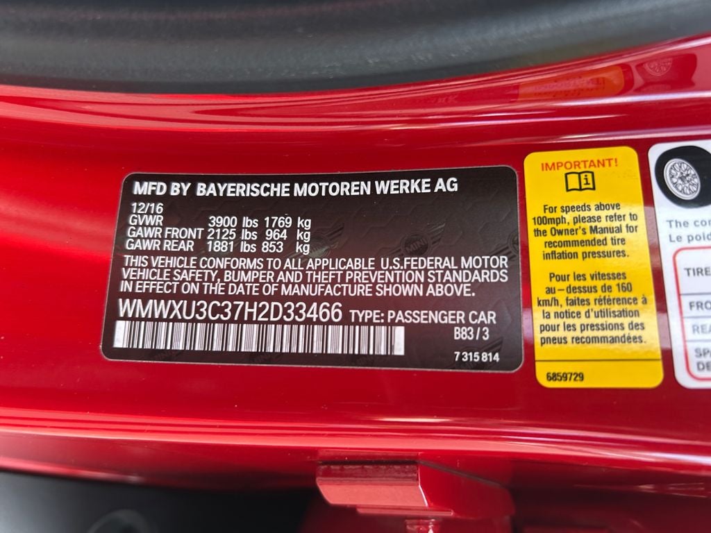 2017 MINI Cooper S Base