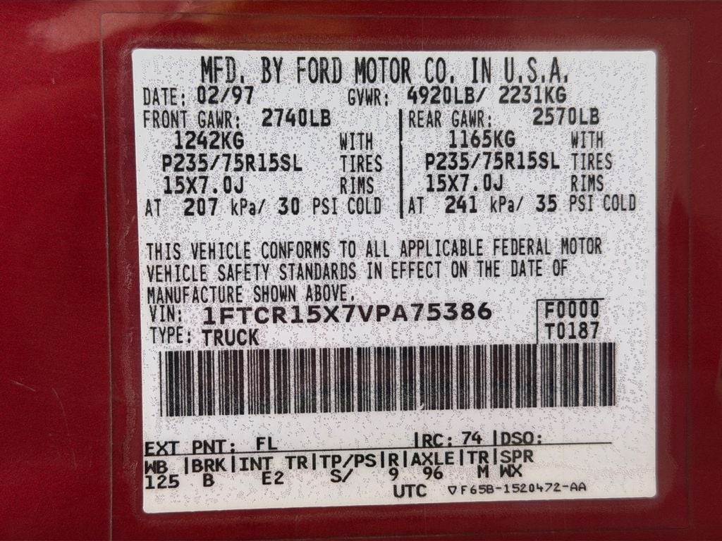 1997 Ford Ranger XLT