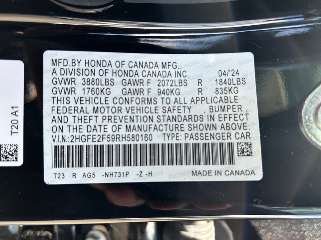 2024 Honda Civic Sport