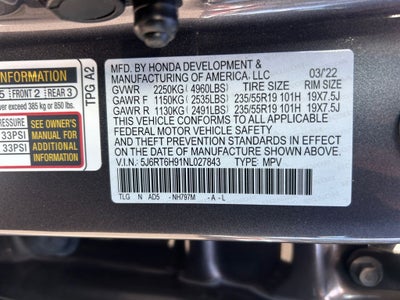 2022 Honda CR-V Hybrid Touring