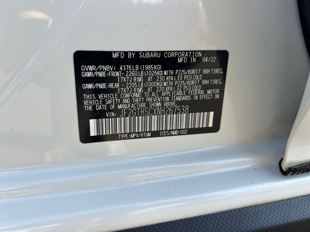 2022 Subaru Crosstrek Sport