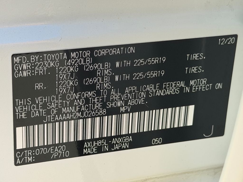 2021 Toyota Venza XLE