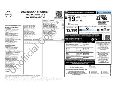 2023 Nissan Frontier PRO-4X