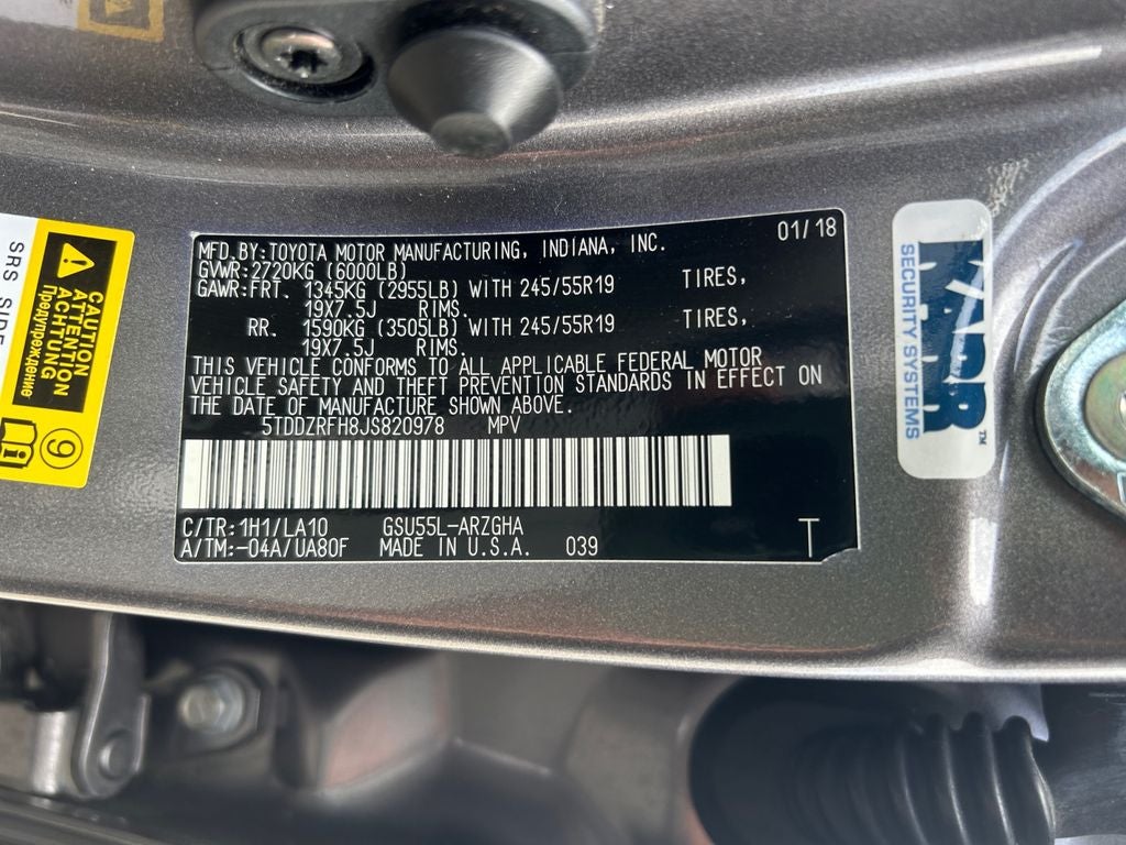 2018 Toyota Highlander Limited Platinum