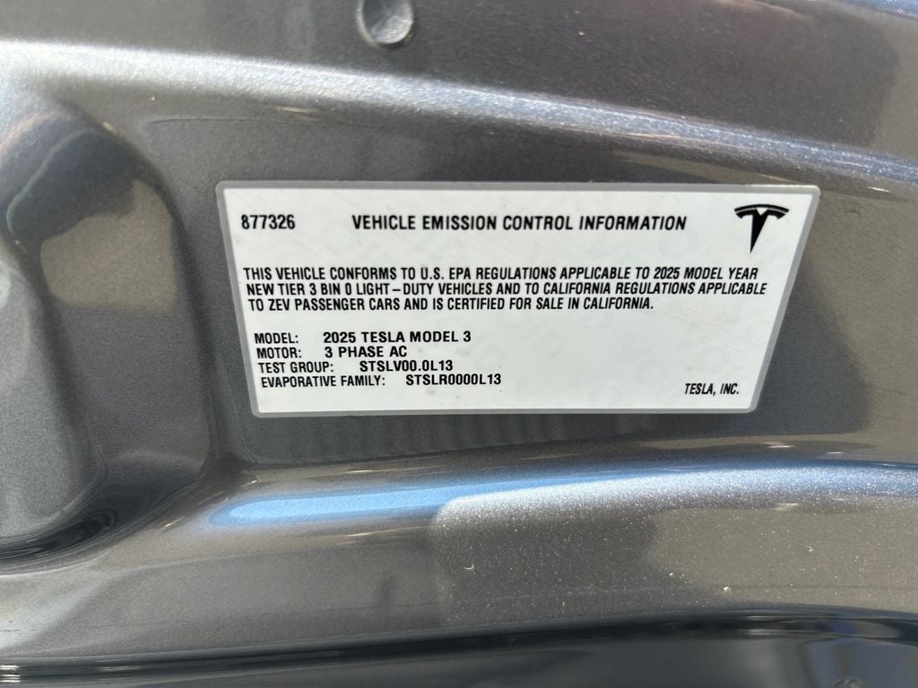 2025 Tesla Model 3 Long Range