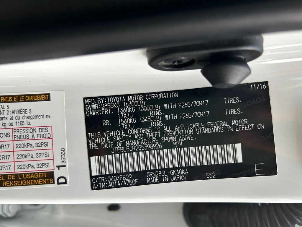 2016 Toyota 4Runner SR5