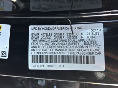 2019 Honda Accord Sport