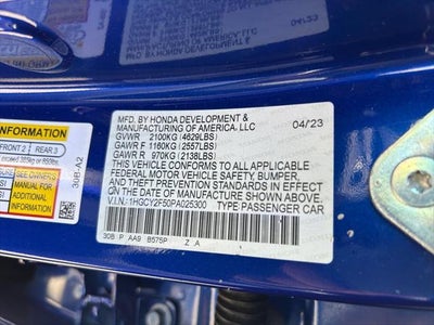 2023 Honda Accord Hybrid Sport