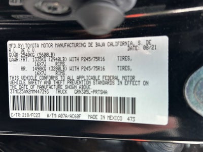 2021 Toyota Tacoma SR5 V6