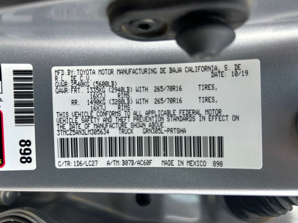 2020 Toyota TACOMA TRD OFFRD TRD Off-Road V6