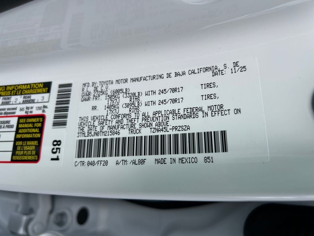 2026 Toyota Tacoma SR5