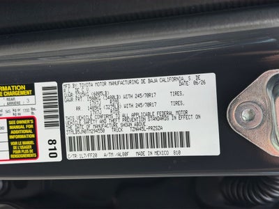 2026 Toyota Tacoma SR5