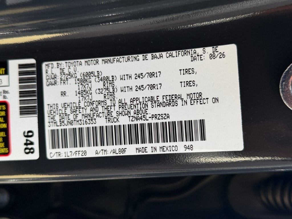 2026 Toyota Tacoma SR5