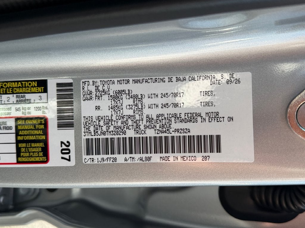 2026 Toyota Tacoma SR5