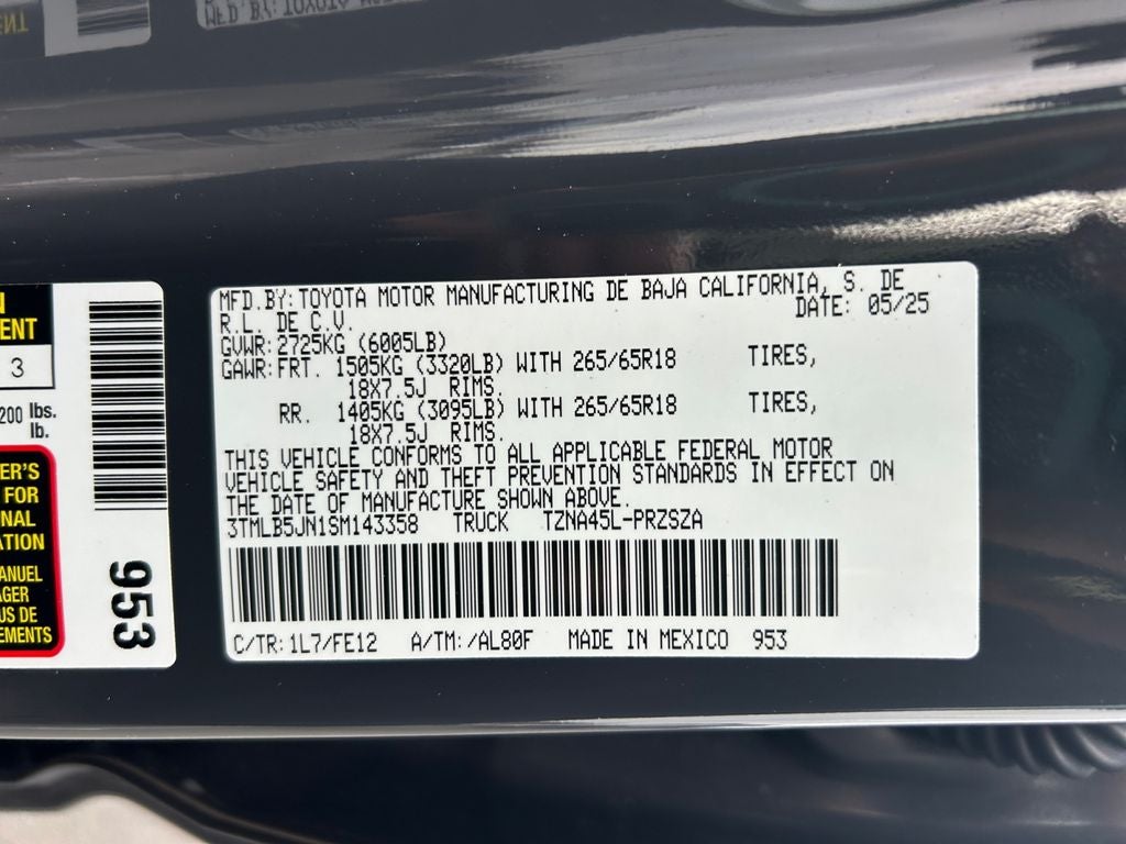 2025 Toyota TACOMA TRD SPORT TRD Sport