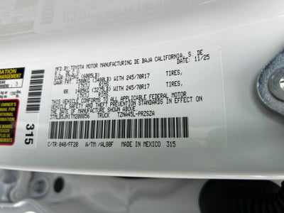 2026 Toyota Tacoma SR5