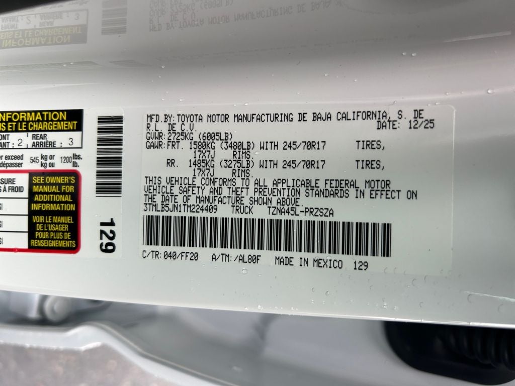 2026 Toyota Tacoma SR5