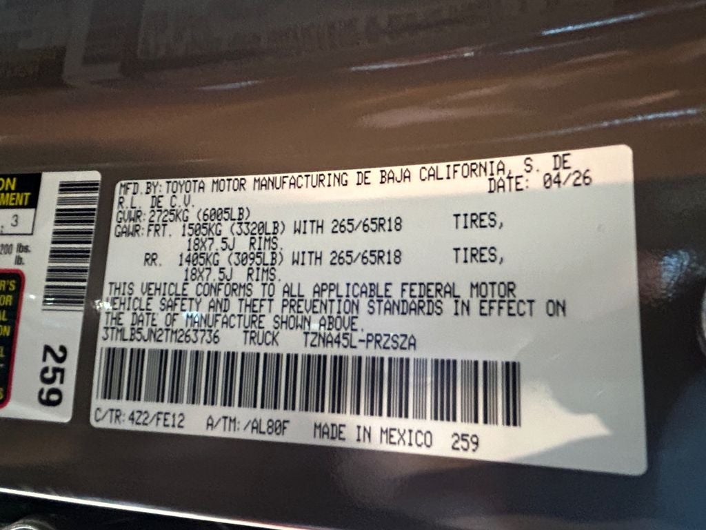 2026 Toyota Tacoma TRD Sport