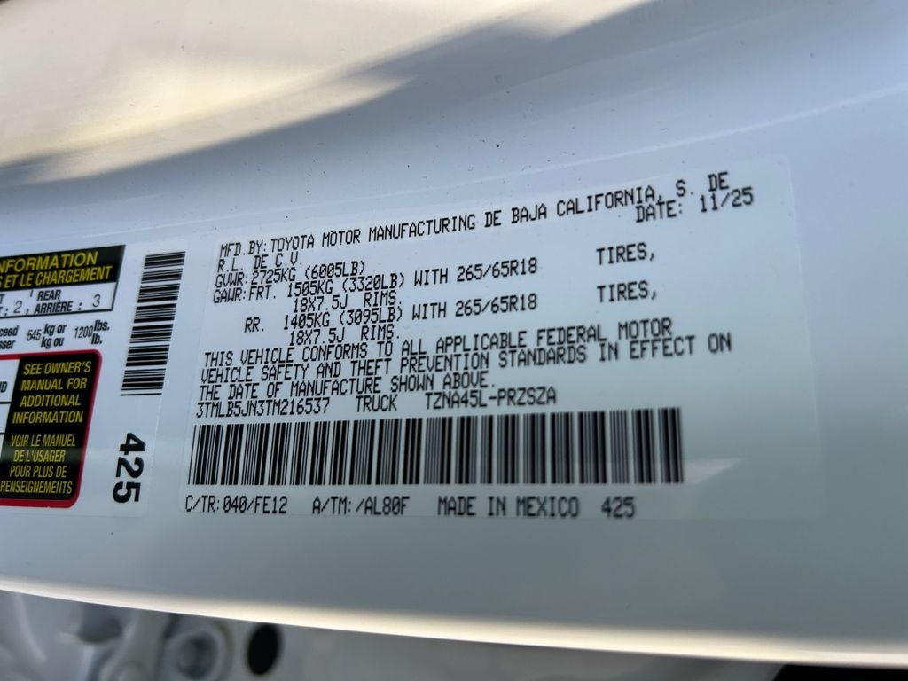 2026 Toyota Tacoma TRD Sport