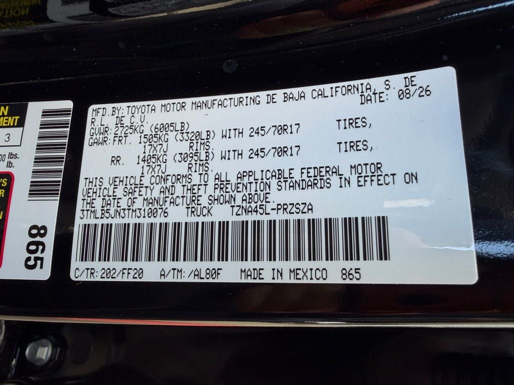 2026 Toyota Tacoma SR5