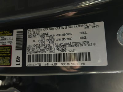 2025 Toyota Tacoma SR5