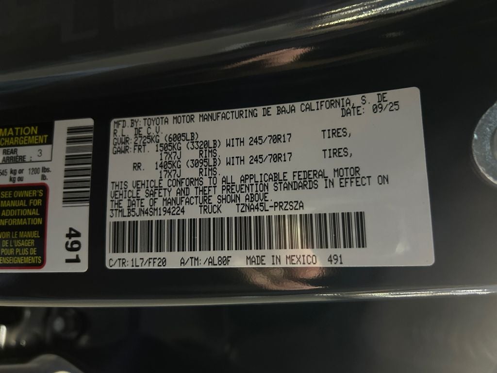 2025 Toyota Tacoma SR5