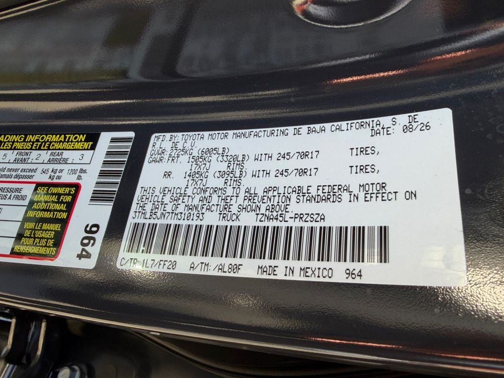 2026 Toyota Tacoma SR5