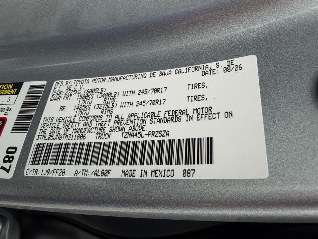 2026 Toyota Tacoma SR5