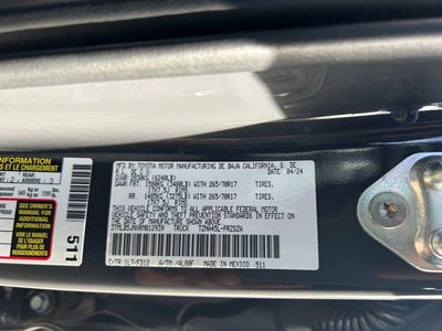 2024 Toyota TACOMA TRD OFFRD TRD Off-Road 1 Owner