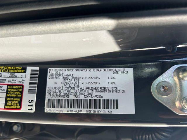 2024 Toyota TACOMA TRD OFFRD TRD Off-Road 1 Owner