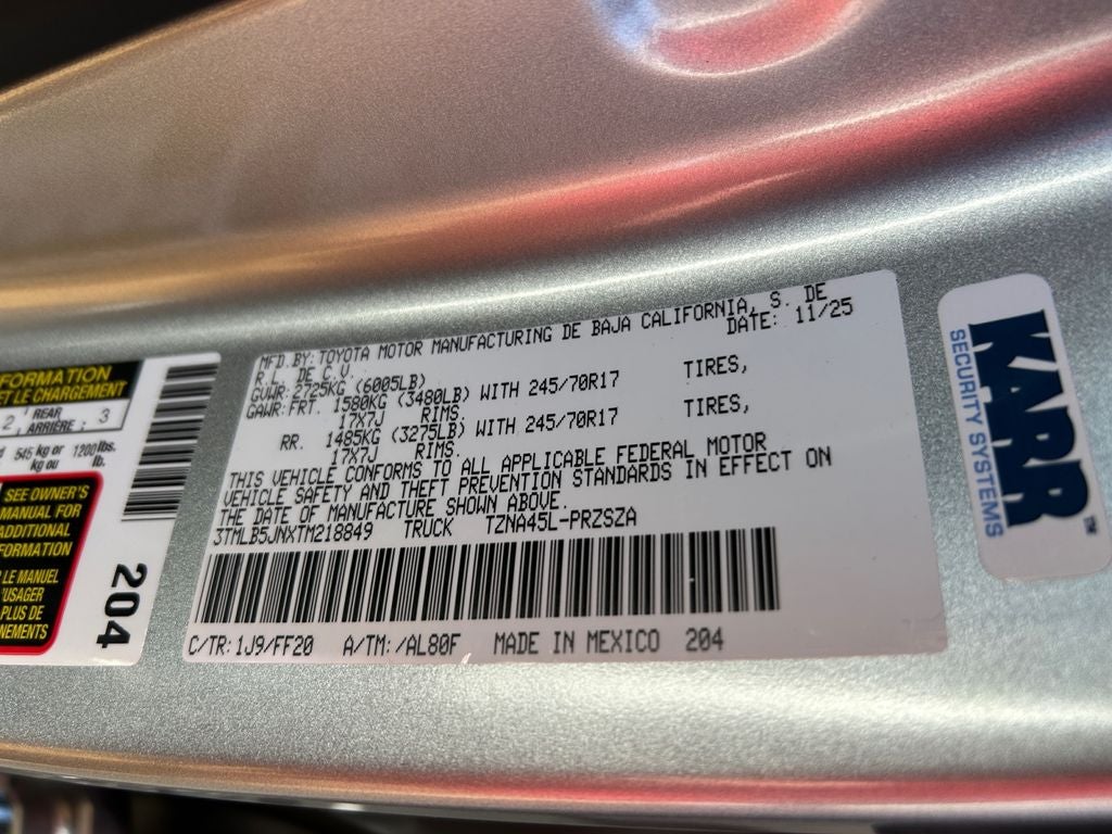 2026 Toyota Tacoma SR5