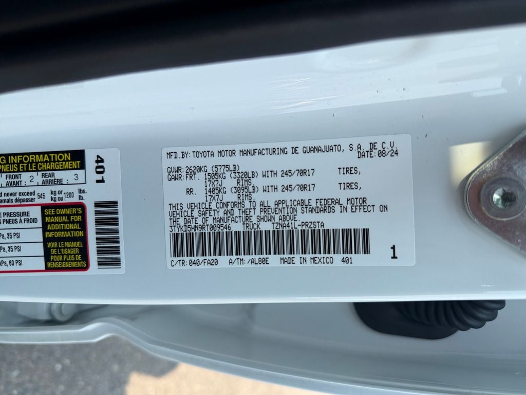 2024 Toyota Tacoma SR